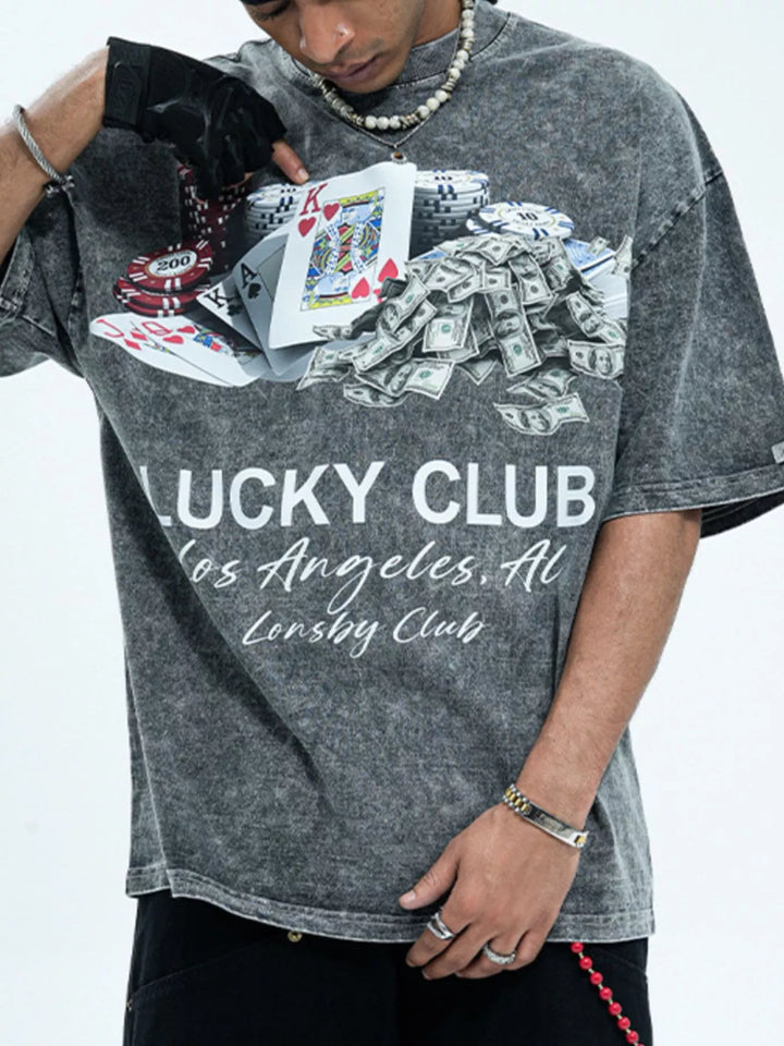 Men's Graphic Round Neck Short Sleeve T-Shirt