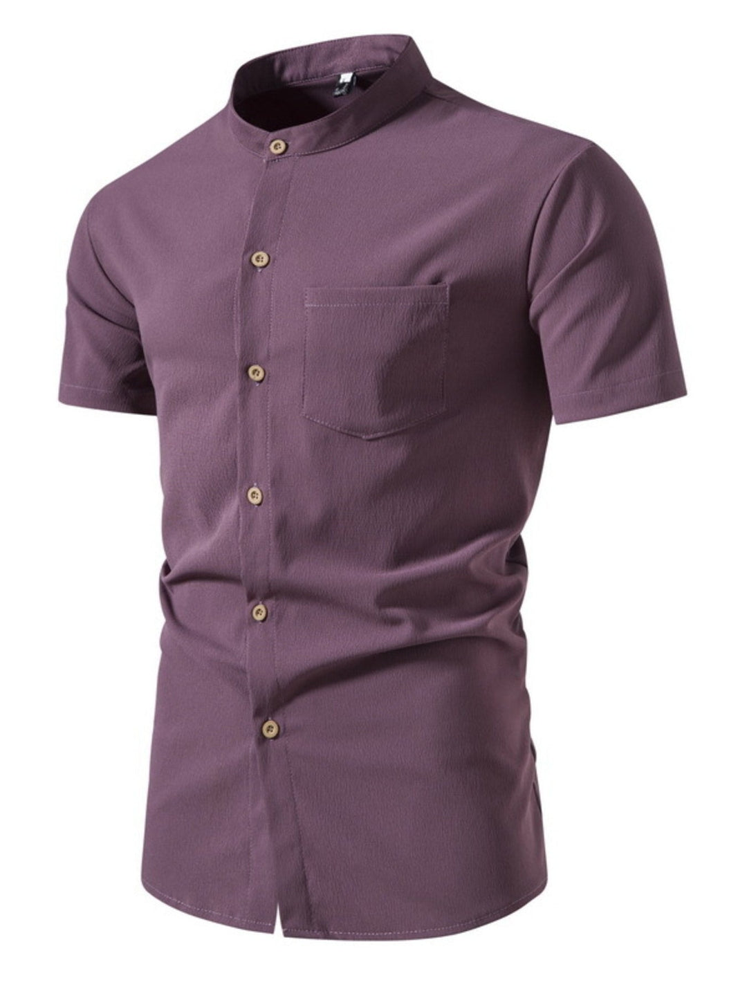 Men's Plus Size Button Up Short Sleeve Shirt