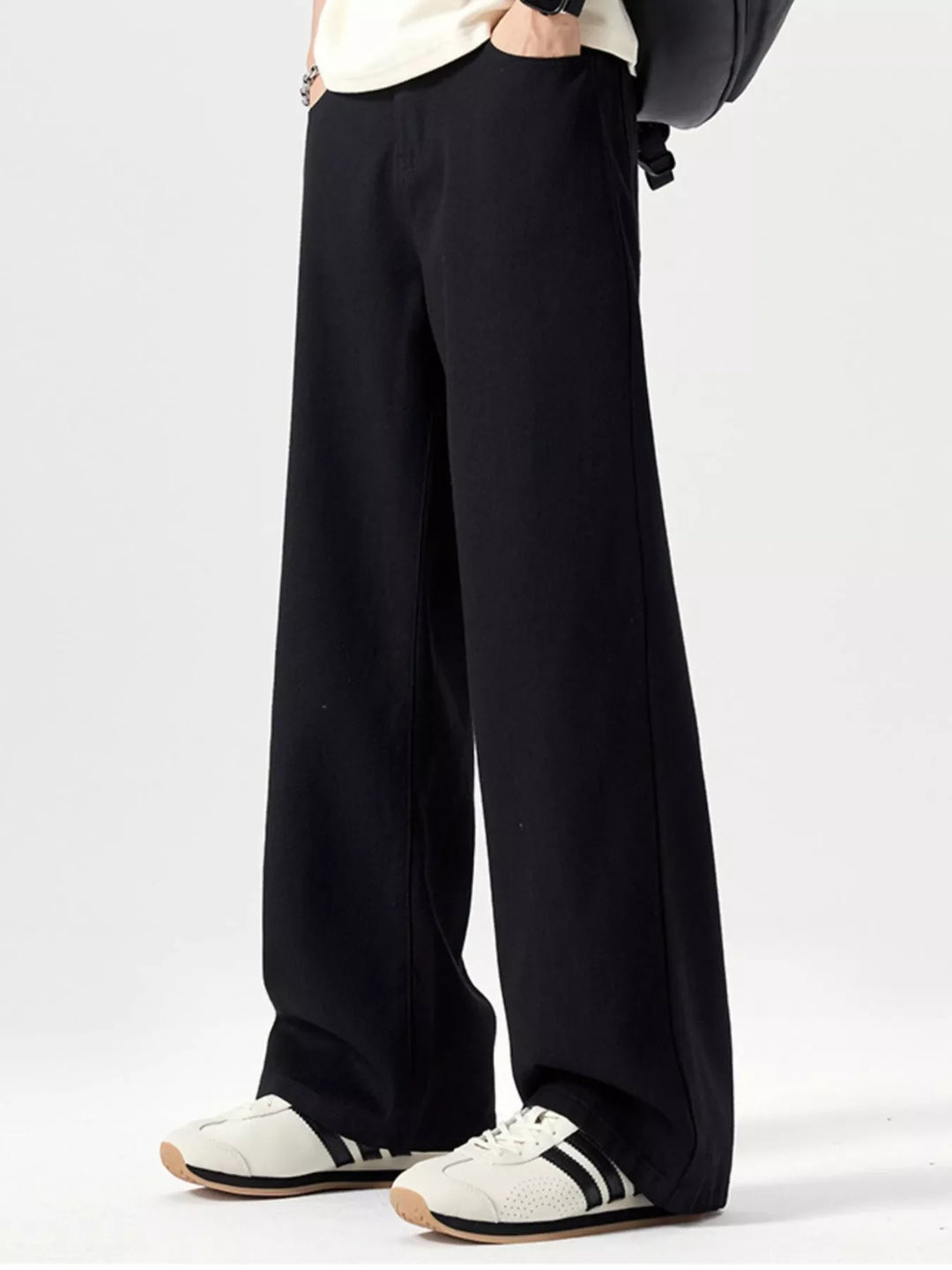 Men's Vintage Wash Wide Leg Jeans
