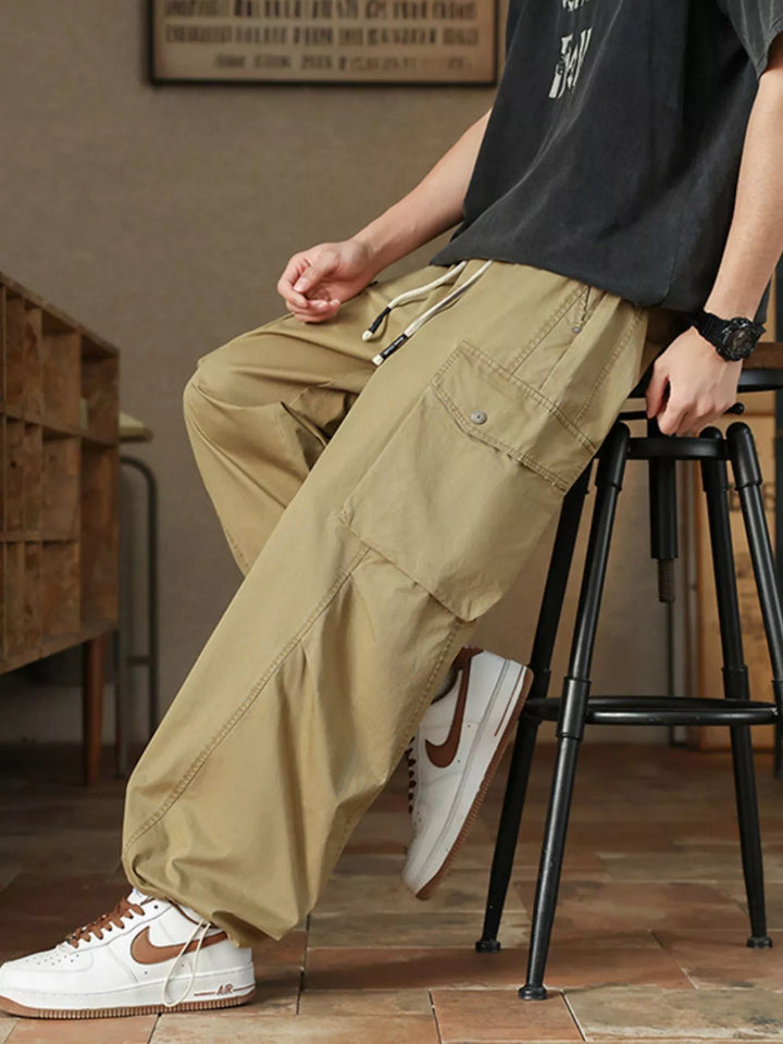 Men's Plus Size Casual Loose Fit Cargo Pants