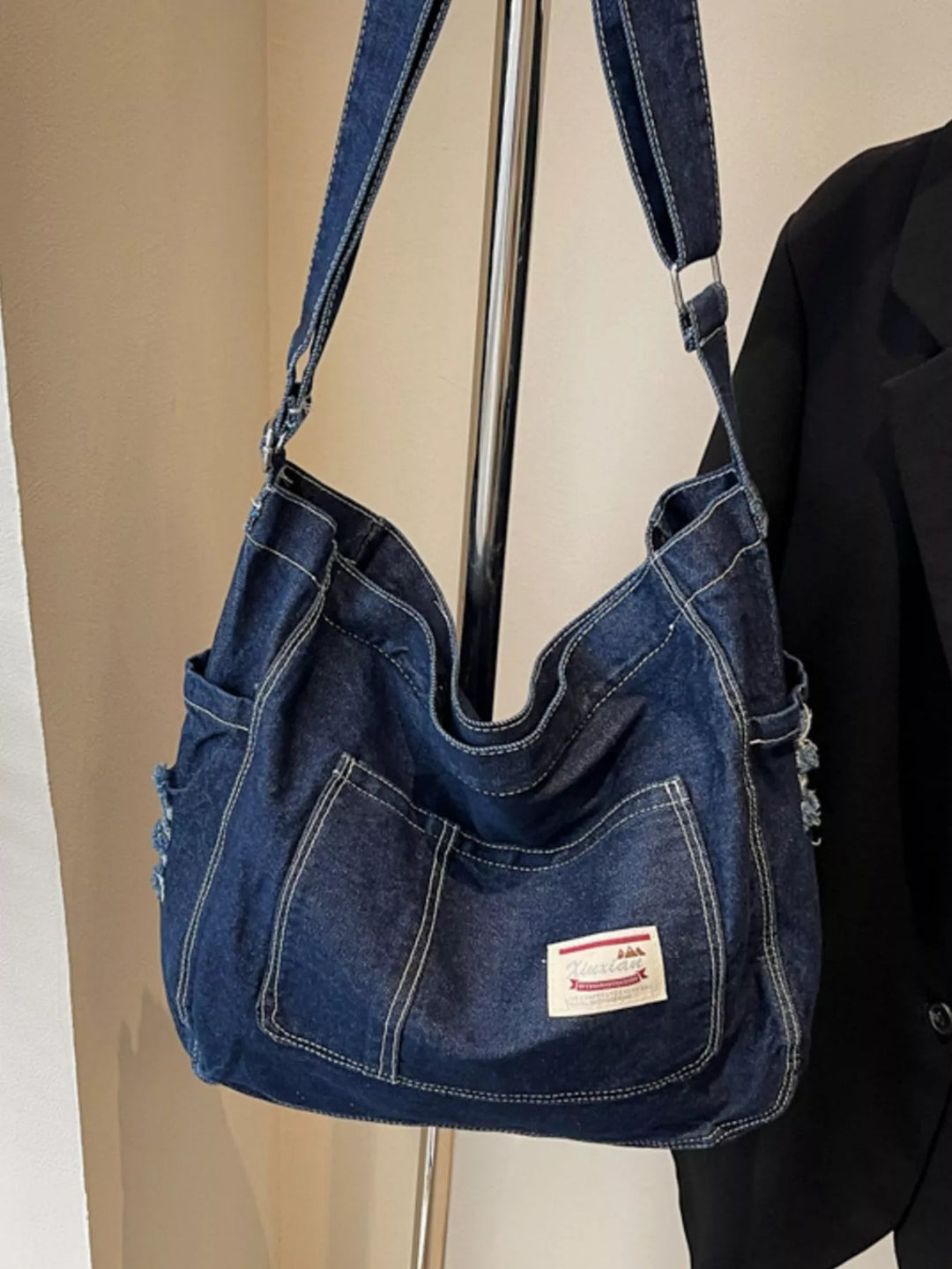 Casual Denim Crossbody Bag
