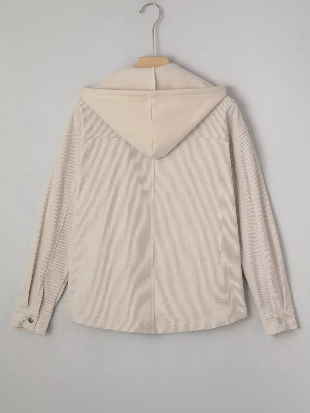 Thermal Knit Textured Hooded Jacket