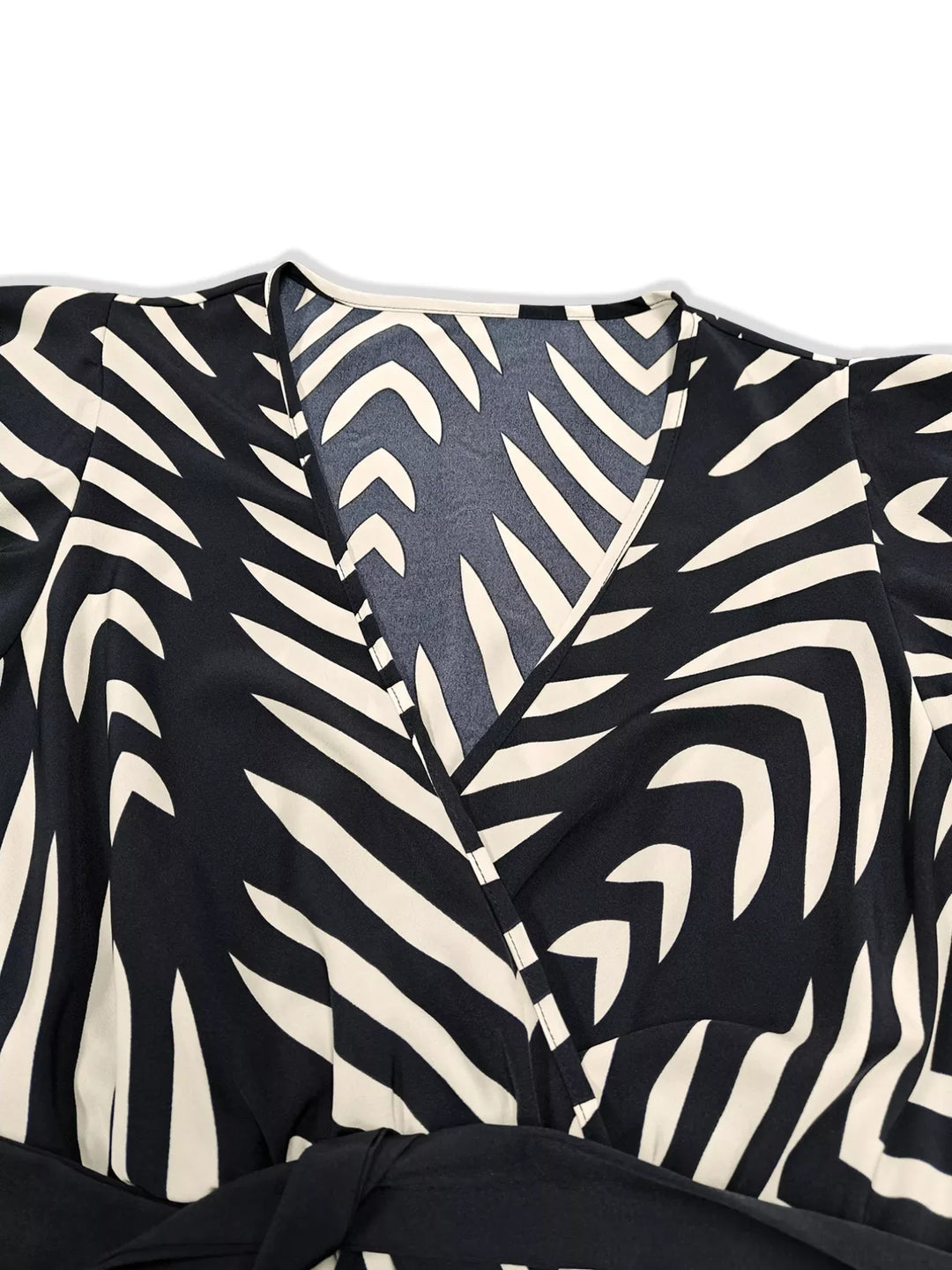 Plus Size Chevron Print Wrap Maxi Dress