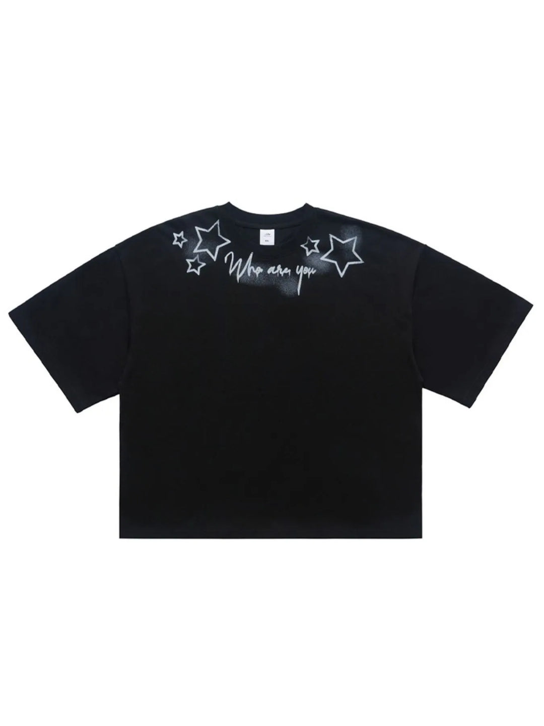 Men's Who Are You Star Graphic Round Neck T-Shirt