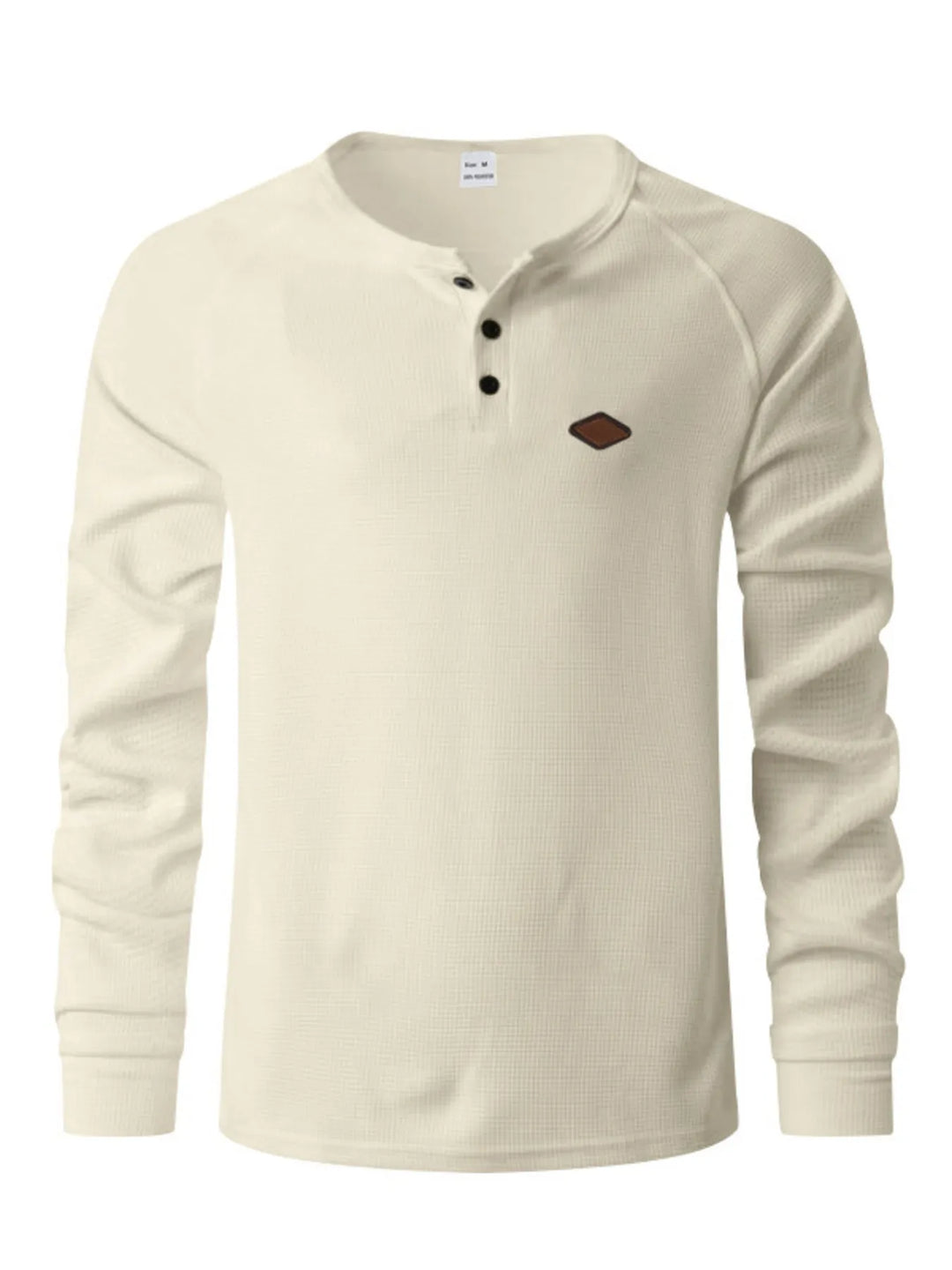 Men's Full Size Button Detail Long Sleeve T-Shirt Plus Size