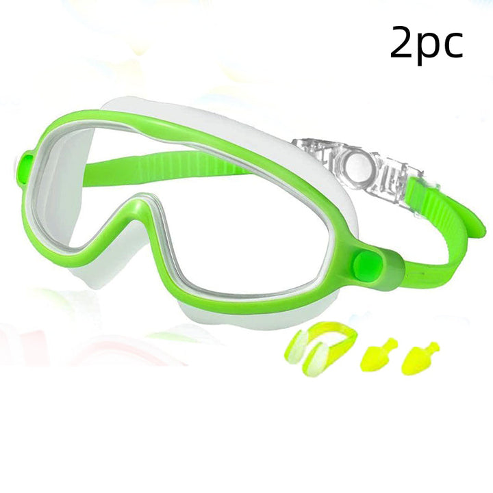 Children's Swimming Goggles HD Waterproof Anti-fog Large Frame Swimming Goggles