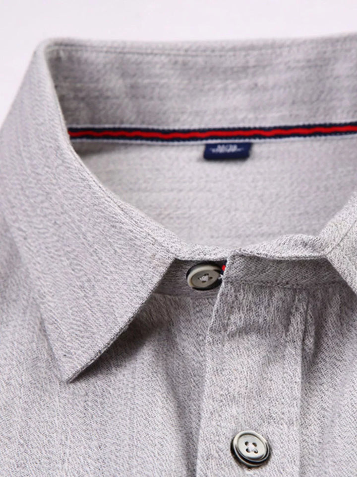 Men's Full Size Casual Long Sleeve Button-Down Shirt Plus Size