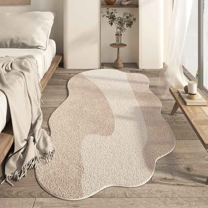 Japanese-style Household Bedroom Irregular-shaped Cashmere-look Modern Minimalist Floor Mat