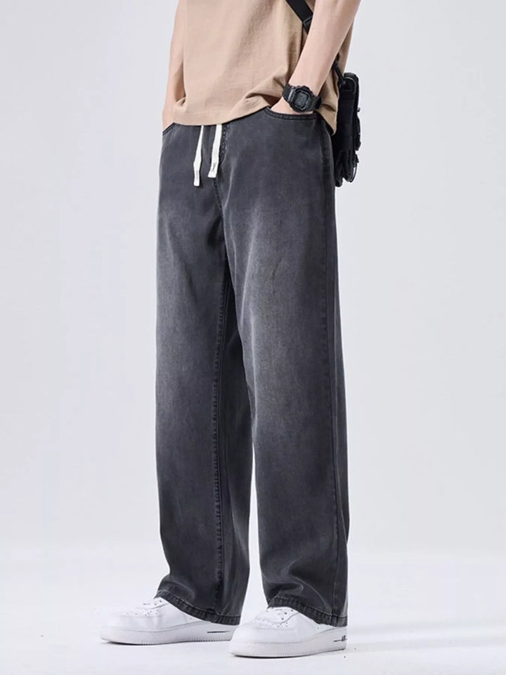 Men's Plus Size Wide Leg Jeans