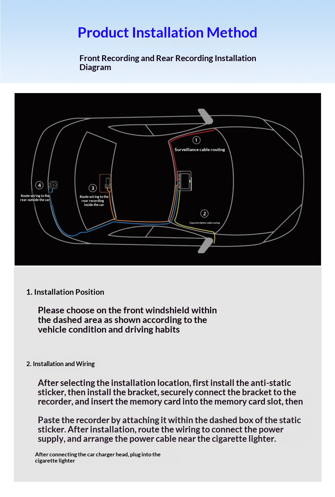 HD WiFi Dash Cam For Cars, High Definition Vehicle DVR Recorder
