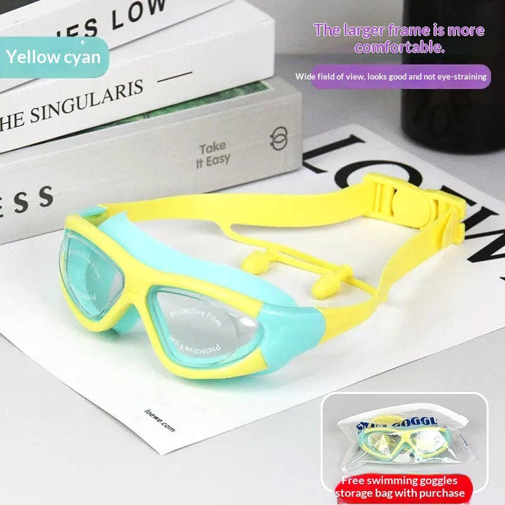 Childrens Anti-fog Swim Goggles With Built-in Earplugs