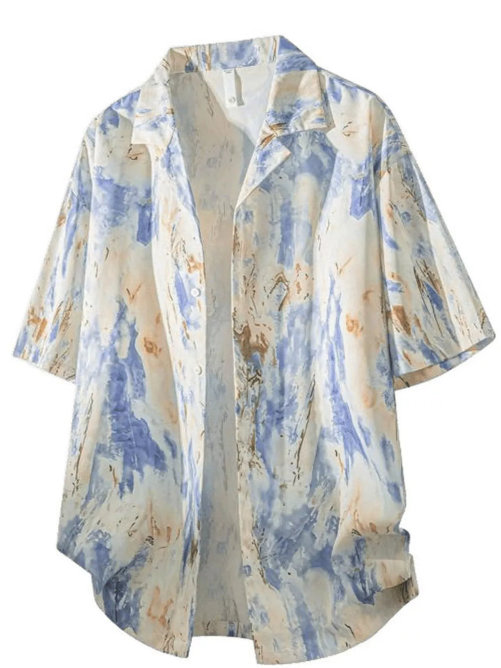 Men's Tropical Print Short Sleeve Shirt