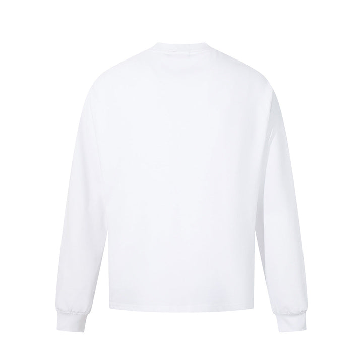Beaded Letter Pearl Heavyweight Crewneck Hoodie For Couples