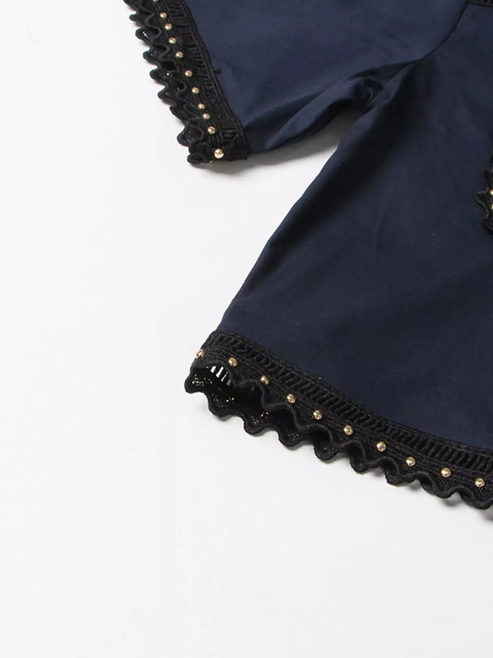 Short Sleeve Shirt and Skirt Set