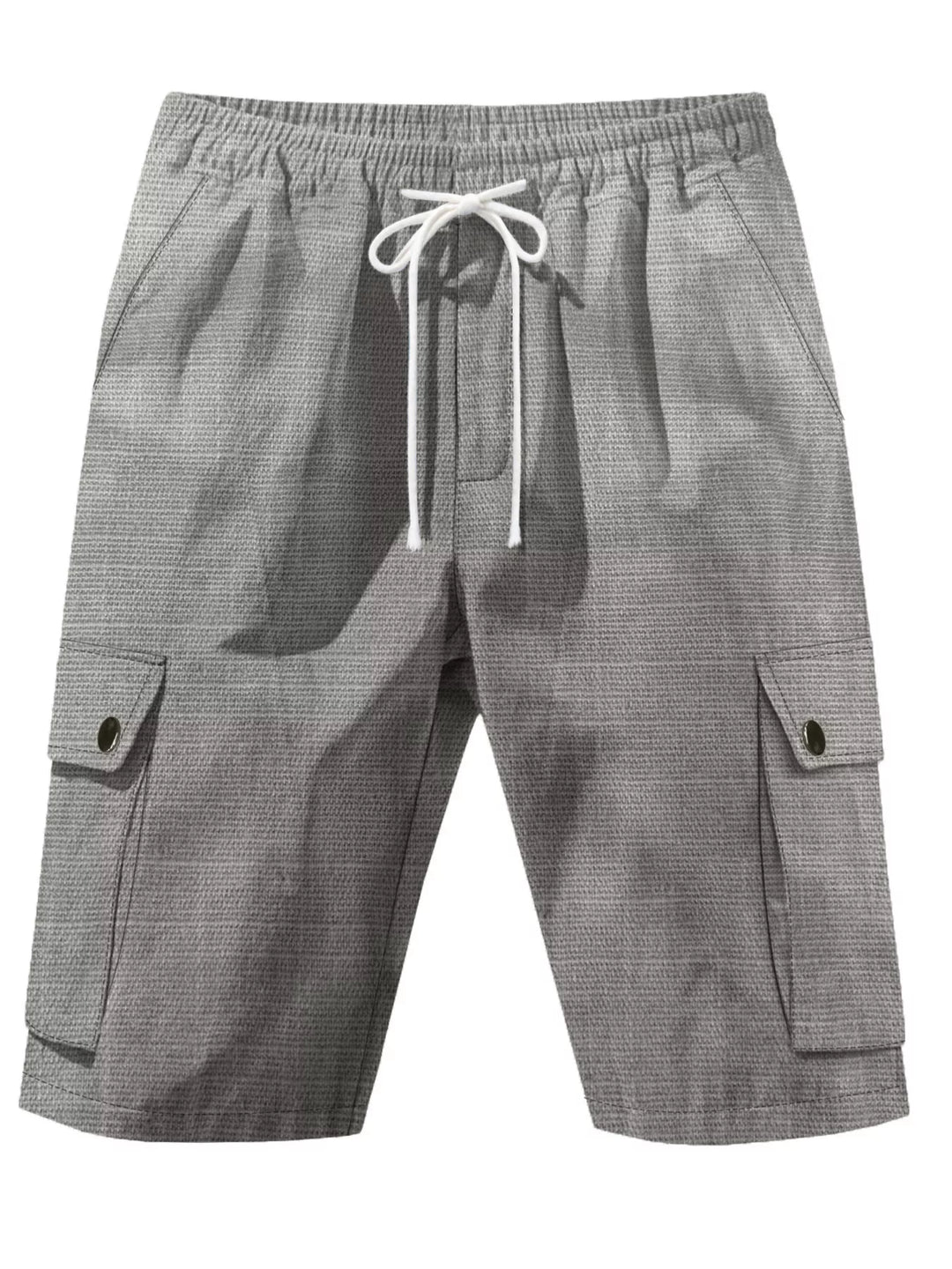 Men's Full Size Casual Drawstring Cargo Shorts Plus Size