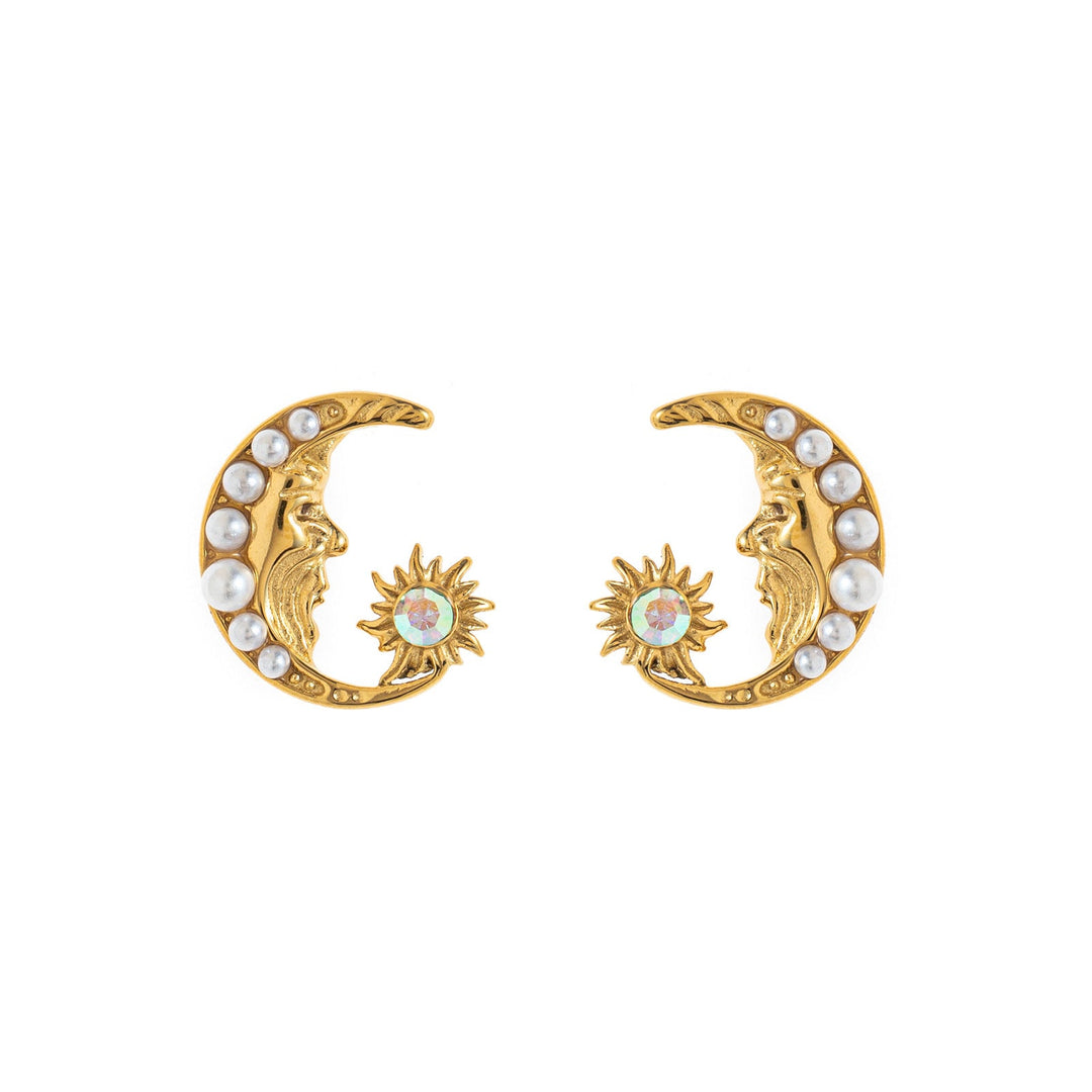 Fashion Stainless Steel Pearl Earrings