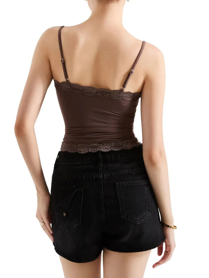 Lace Trim Cami Top