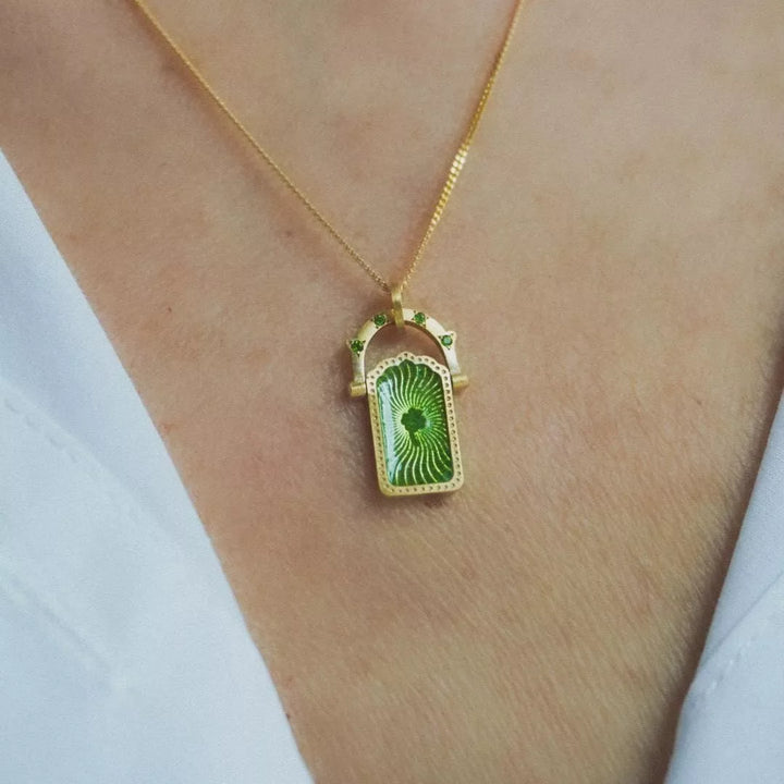 18K Gold-Plated Titanium Steel Pendant Necklace