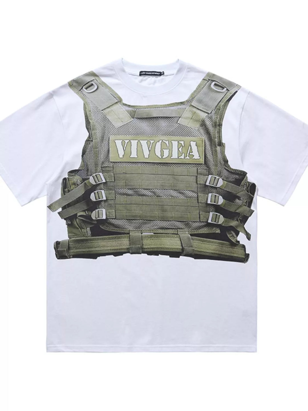 Men's Tactical Vest Print T-Shirt
