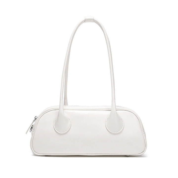 Womens Minimalist Genuine Leather Underarm Bag
