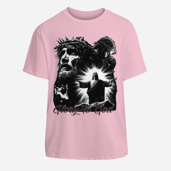"Glory To God" Jesus T-Shirt - Y2K Rap Streetwear, Vintage Christian Graphic Tee