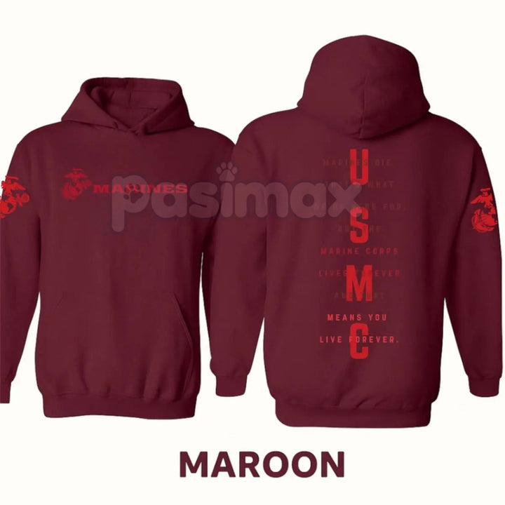 USMC Marines Tactical Hoodie – Classic Semper Fi Pullover, Veteran & Active Duty Marine Corps Gear, Unisex