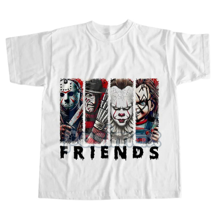 Halloween Horror Anime T-Shirt - Spooky Japanese Graphic Tee, Edgy Fall Wear