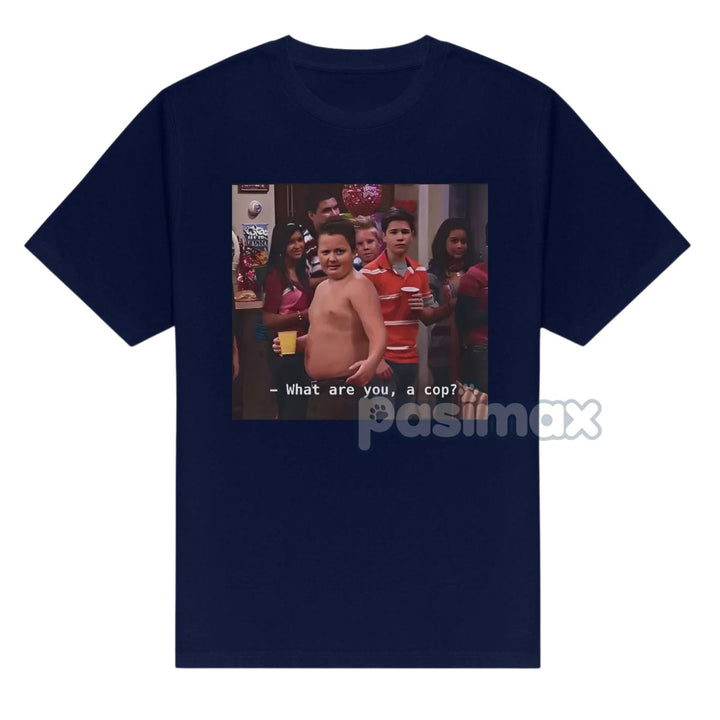 Gibby "What Are You A Cop" T-Shirt - Funny iCarly Quote Tee, Unisex Pop Culture Apparel