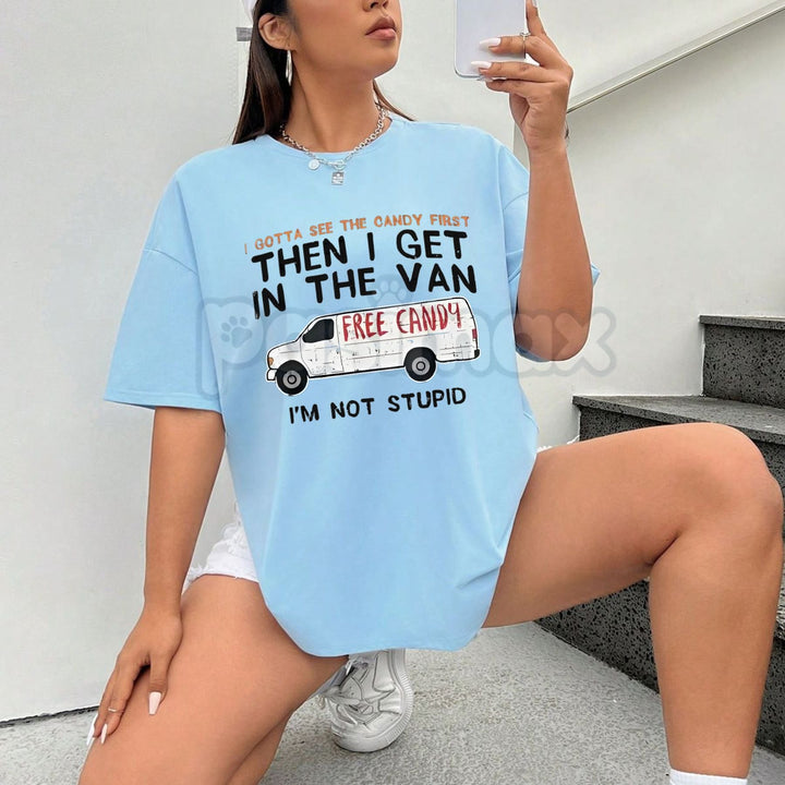 "I Gotta See The Candy First" Funny Dark Humor T-Shirt - Sarcastic Edgy Men's Graphic Tee, Dark Comedy Slogan Shirt, Funny Offensive Joke Apparel