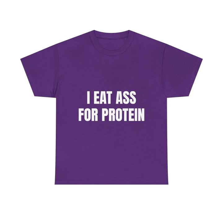 "I EAT THIS FOR PROTEIN" Funny T-Shirt - Viral Gym Shirt, Humorous Workout Tee