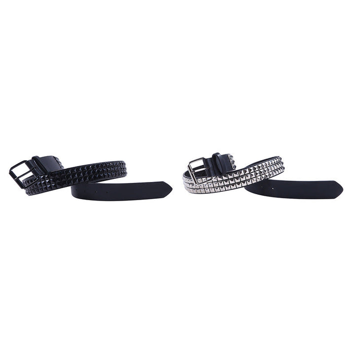 Hollow Rivet Belt PU Waistband Temperament Men And Women
