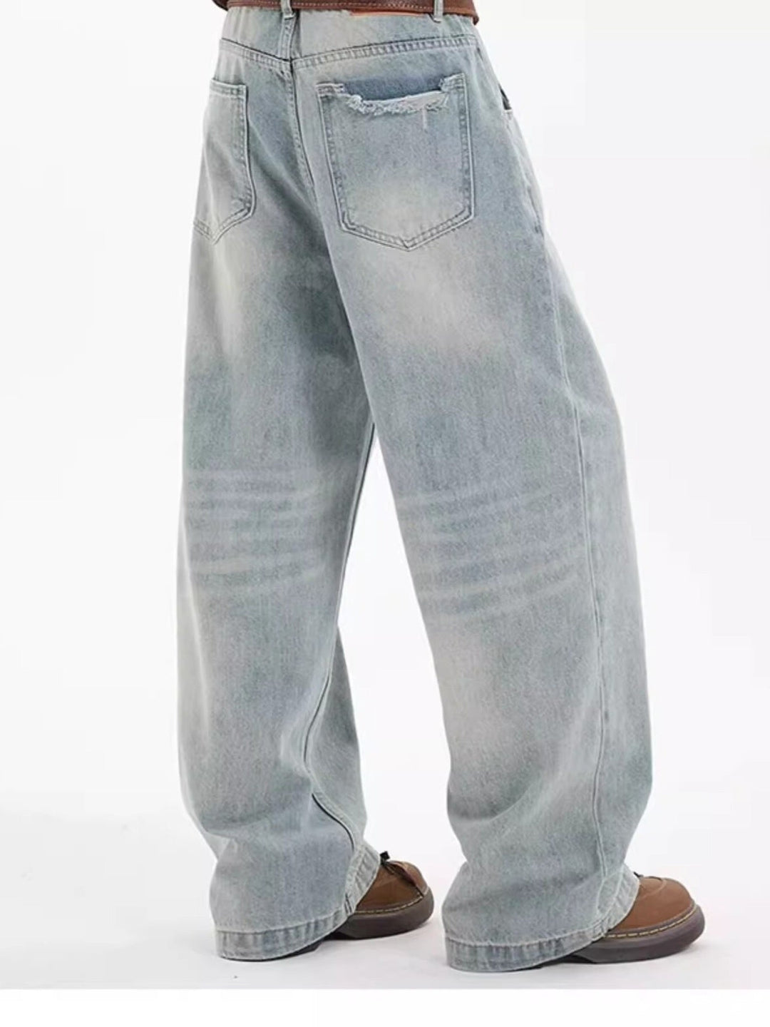 Men's Full Size Wide Leg Jeans Plus Size