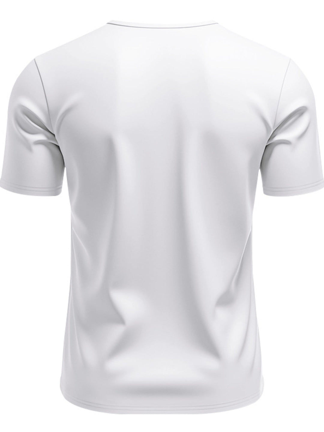 Men's Full Size Casual V-Neck Short Sleeve T-Shirt Plus Size