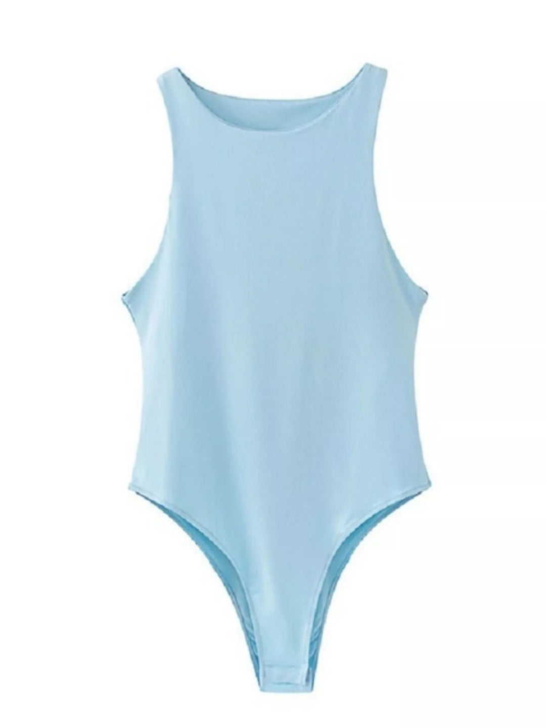 Round Neck Sleeveless Bodysuit
