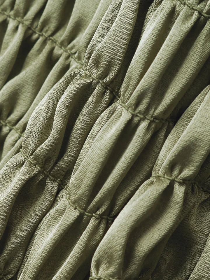 Smocked Halter Neck Cami