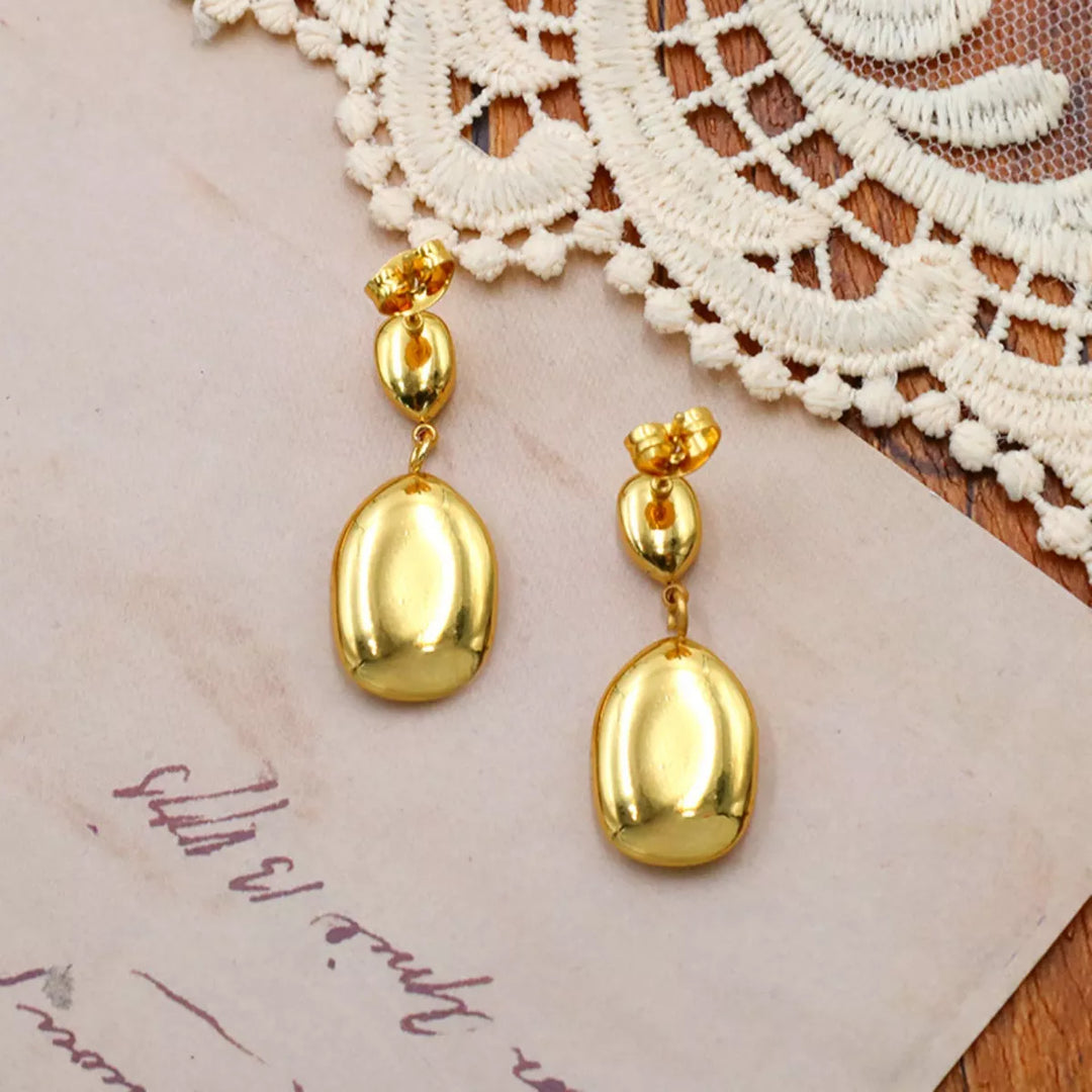 18K Gold-Plated Drop Earrings