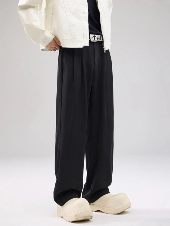 Men's Full Size Drawstring Wide Leg Pants with Pockets Plus Size
