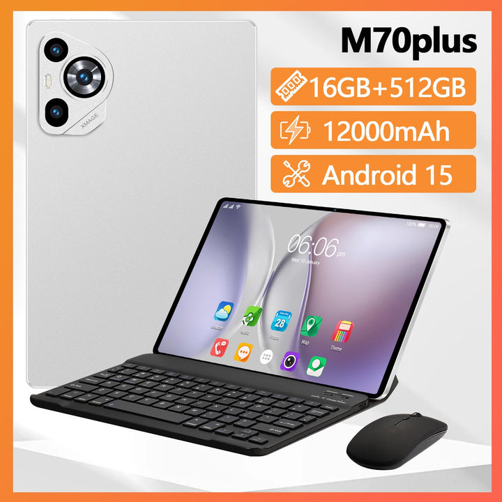 10-inch M70 Android 15 Dual-SIM 16GB 512GB Tablet