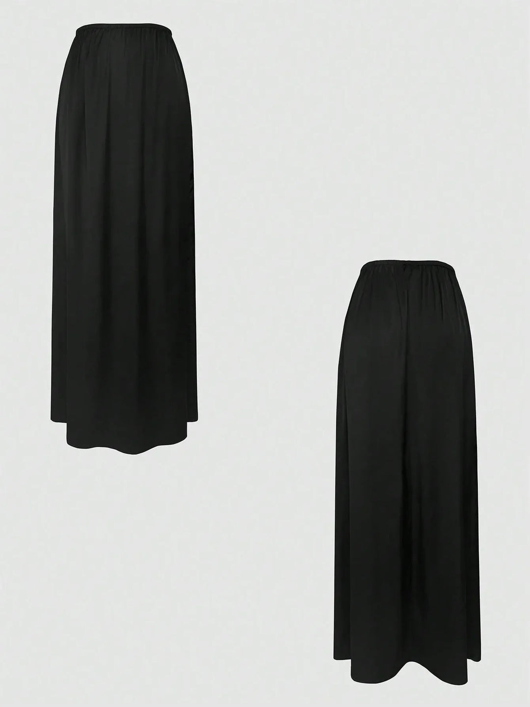 V-Neck Button Detail Vest and Skirt Two-Piece Set