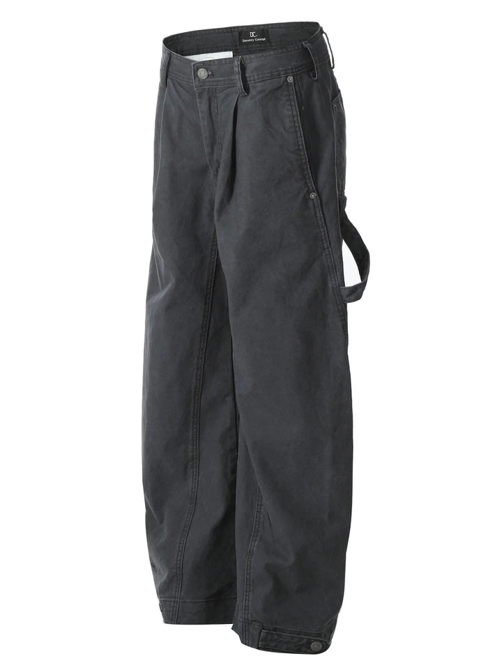 Men's Wide Leg Washed Jeans