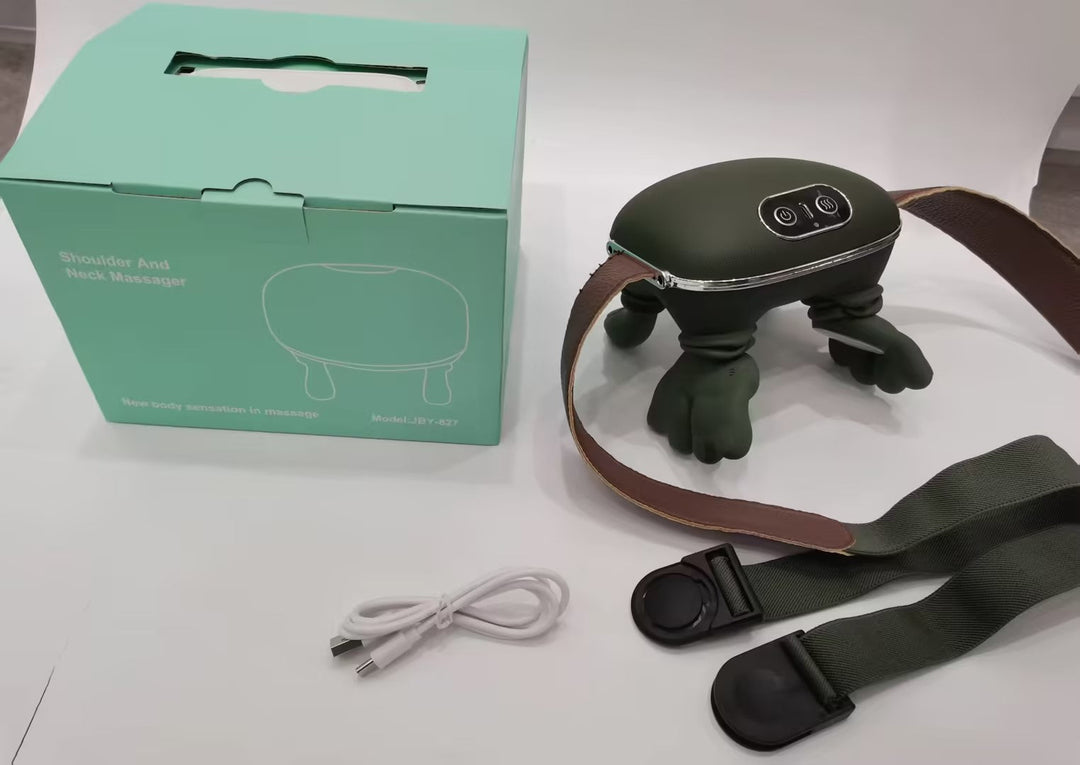 Electric Neck And Shoulder Muscle Massager Wireless Shoulder And Back Kneading Massage Shawl Neck Masajeador Relax Pain Relief