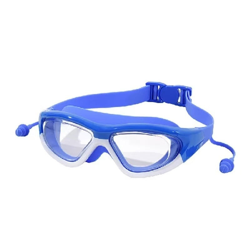 Childrens Anti-fog Swim Goggles With Built-in Earplugs