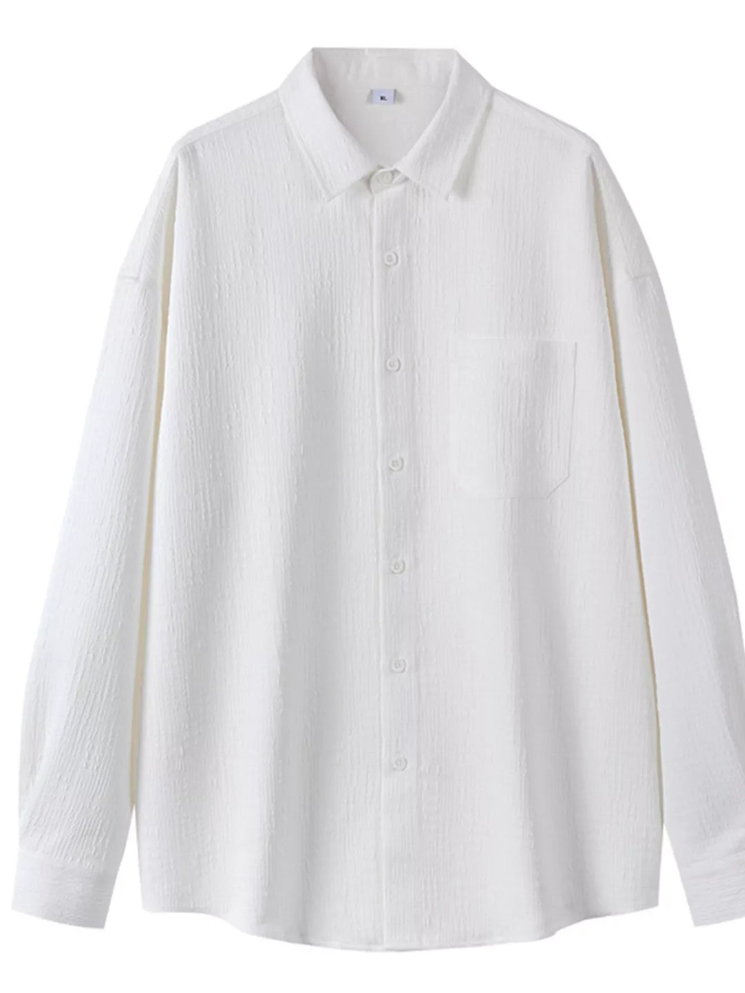 Men's Plus Size Button Up Long Sleeve Shirt