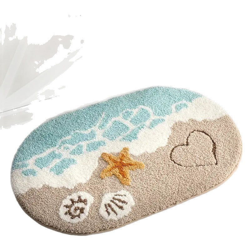 Wear-resistant Bedside Rug Doorway Water-absorbent Non-slip Doormat