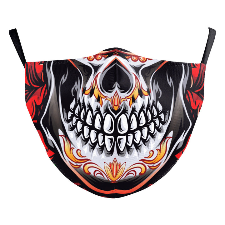 Digital Printing Ghost Face Wansheng Clown Funny Double-layer Dust Mask