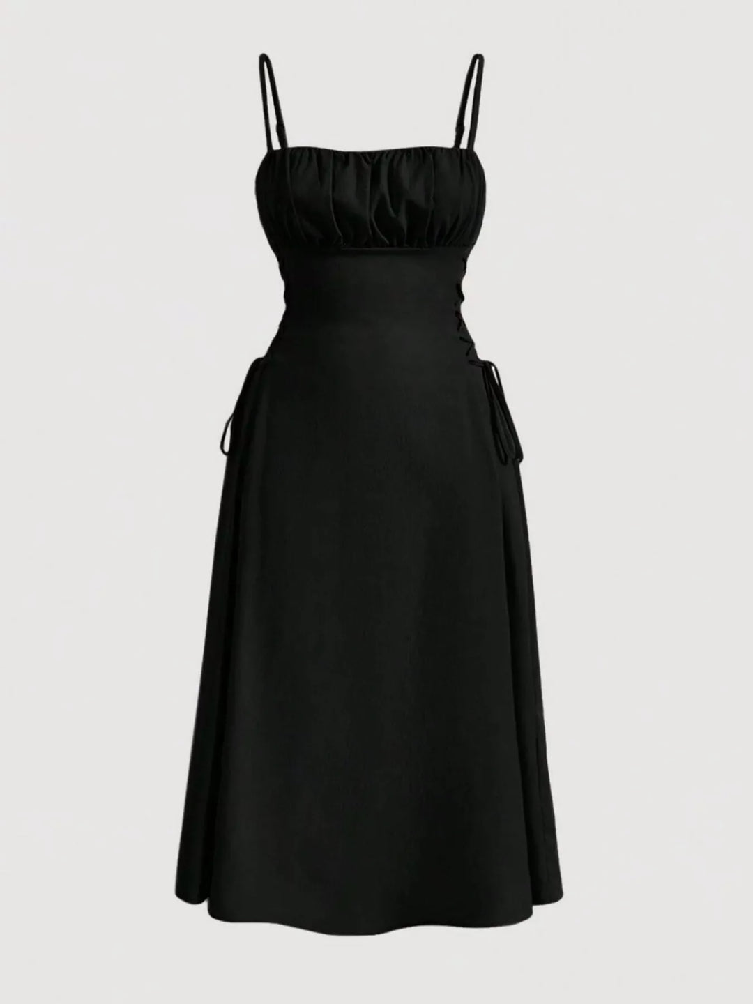 Lace-Up Side A-Line Cami Dress