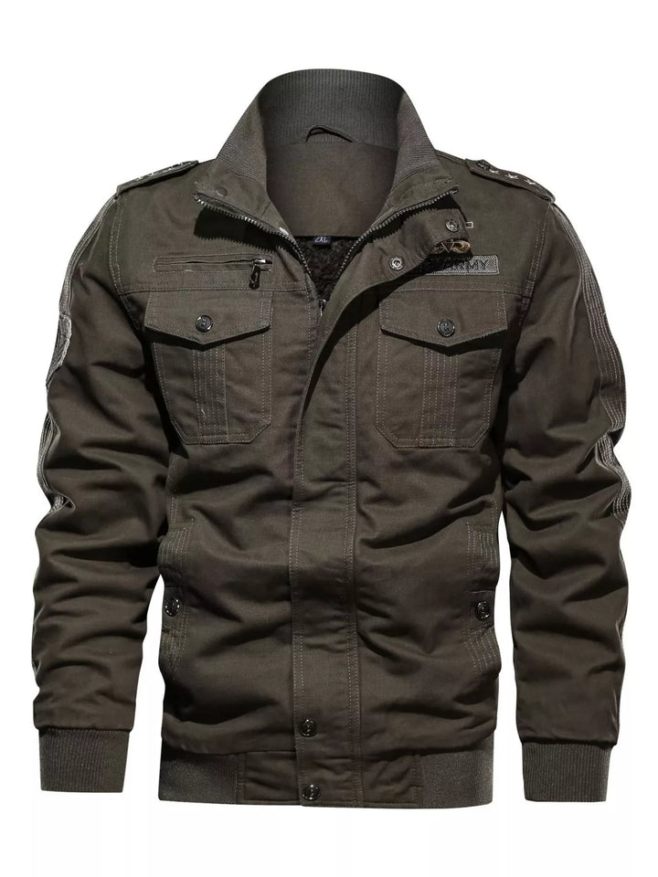 Men's Plus Size Zip Up Lightweight Bomber Jacket