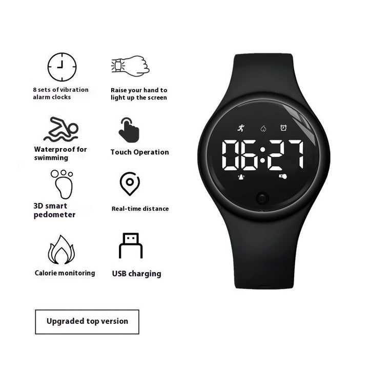 Electronic Watch Male Junior High School Student Female Silent Vibration Alarm Clock