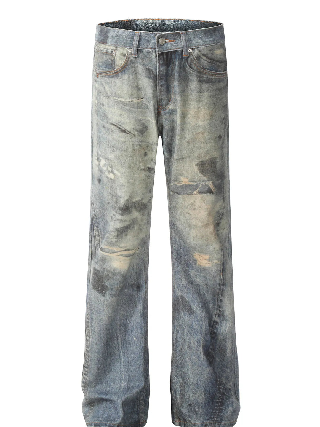 Men's Vintage Washed Loose Fit Jeans