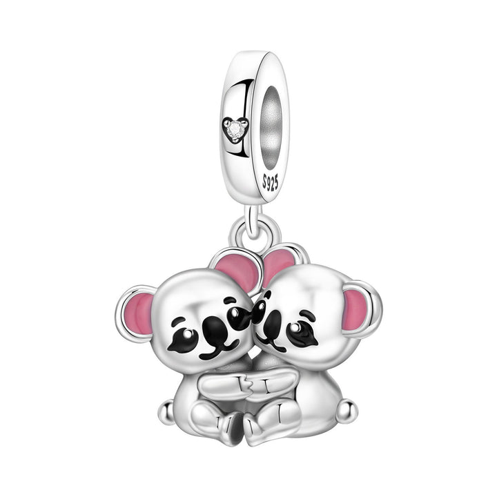 Bracelet Beaded Pendant Playful Sloth And Koala Beads